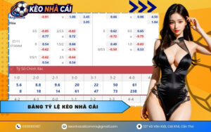 Bảng tỷ lệ kèo nhà cái