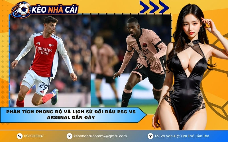 Phân tích phong độ và lịch sử đối đầu PSG vs Arsenal gần đây